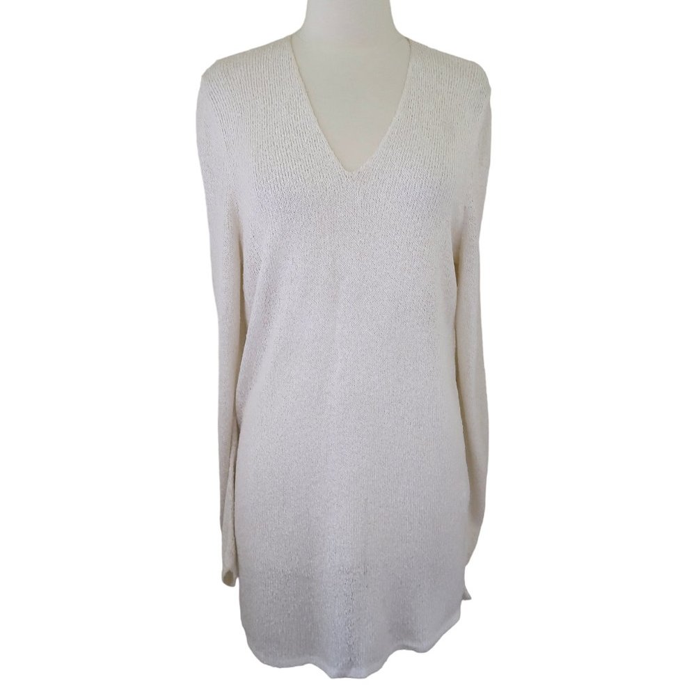 HARARI v-neck tunic sweater